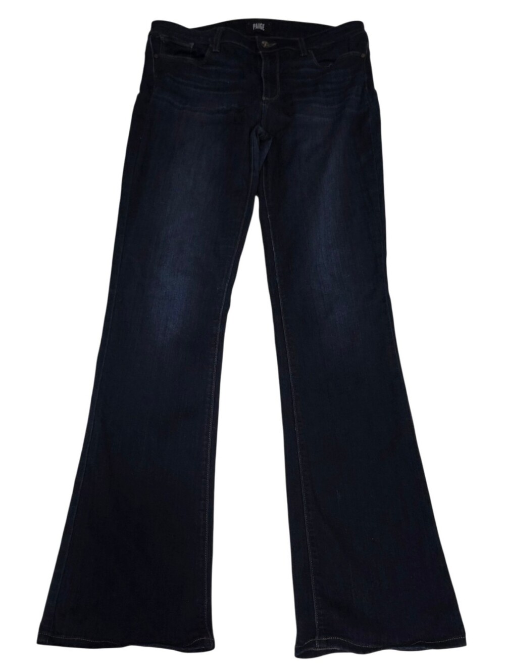 Paige Manhattan Bootcut Denim Jeans Size 31 Indigo Blue Stretch Miid-rise